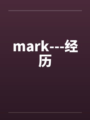 mark---经历